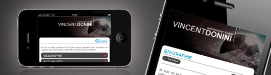 Vincent DONINI : Version mobile