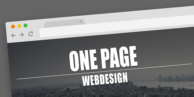 Les sites « one page » : Pour une meilleure lisibilité / webdesign 